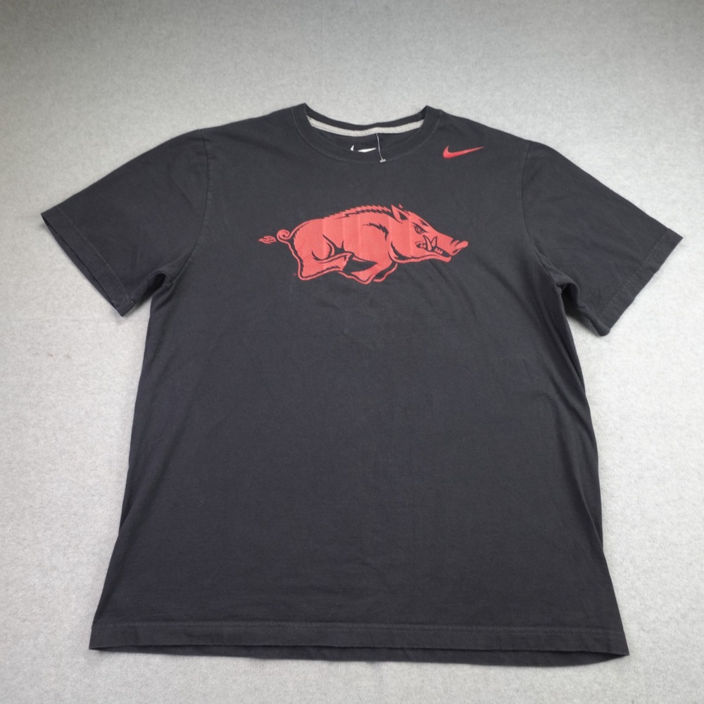 Arkansas Razorbacks Shirt Mens XL Black Athletic Short Sleeve NCAA Nike